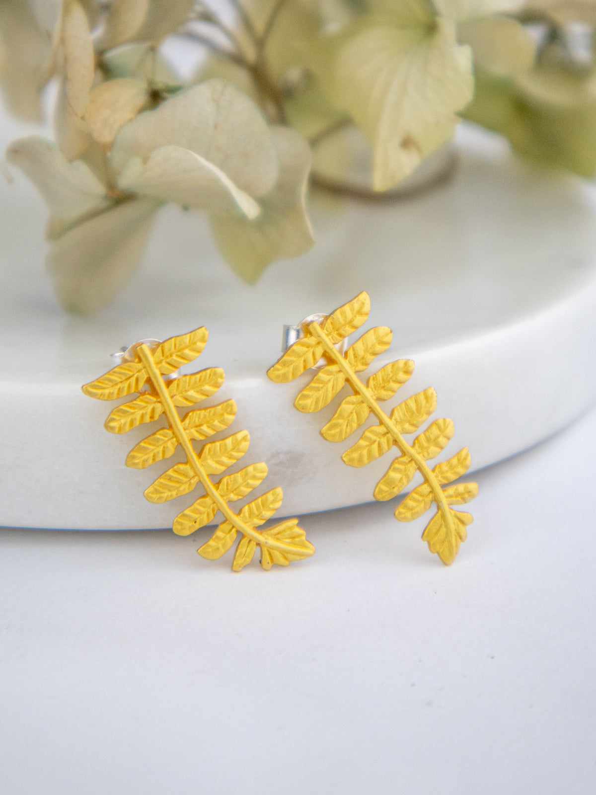 Dawnlight Fern Earrings - Earrings from Ash & Rose
