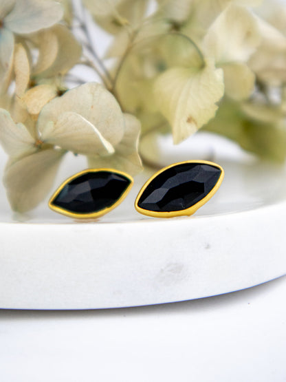 Mila Leaf Earrings - Gold - Earrings from Ash & Rose