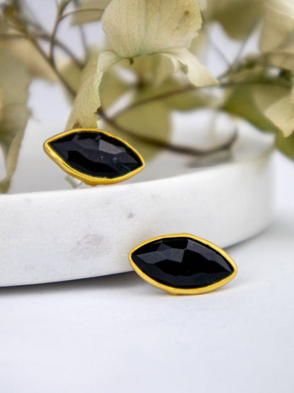 Mila Leaf Earrings - Gold - Earrings from Ash & Rose