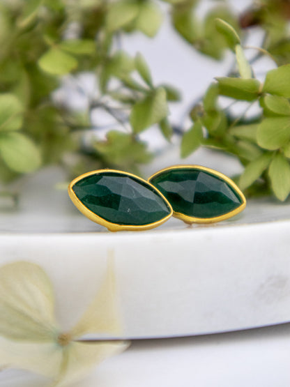 Mila Leaf Earrings - Gold - Earrings from Ash & Rose