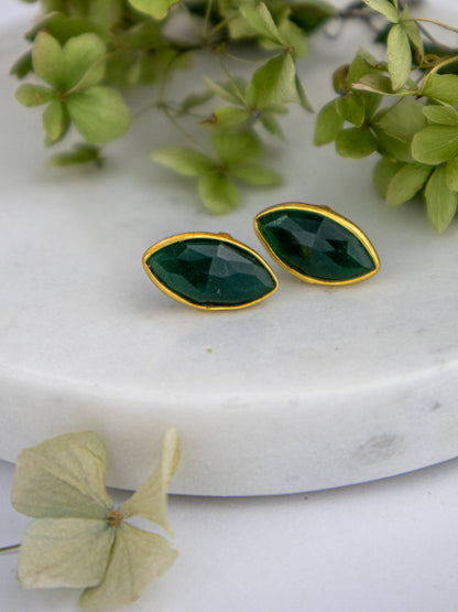 Mila Leaf Earrings - Gold - Earrings from Ash & Rose