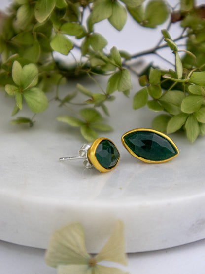 Mila Leaf Earrings - Gold - Earrings from Ash & Rose