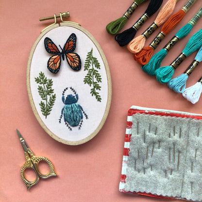 Bug Collector- 3D Insect Embroidery Kit for Advanced Stitchers