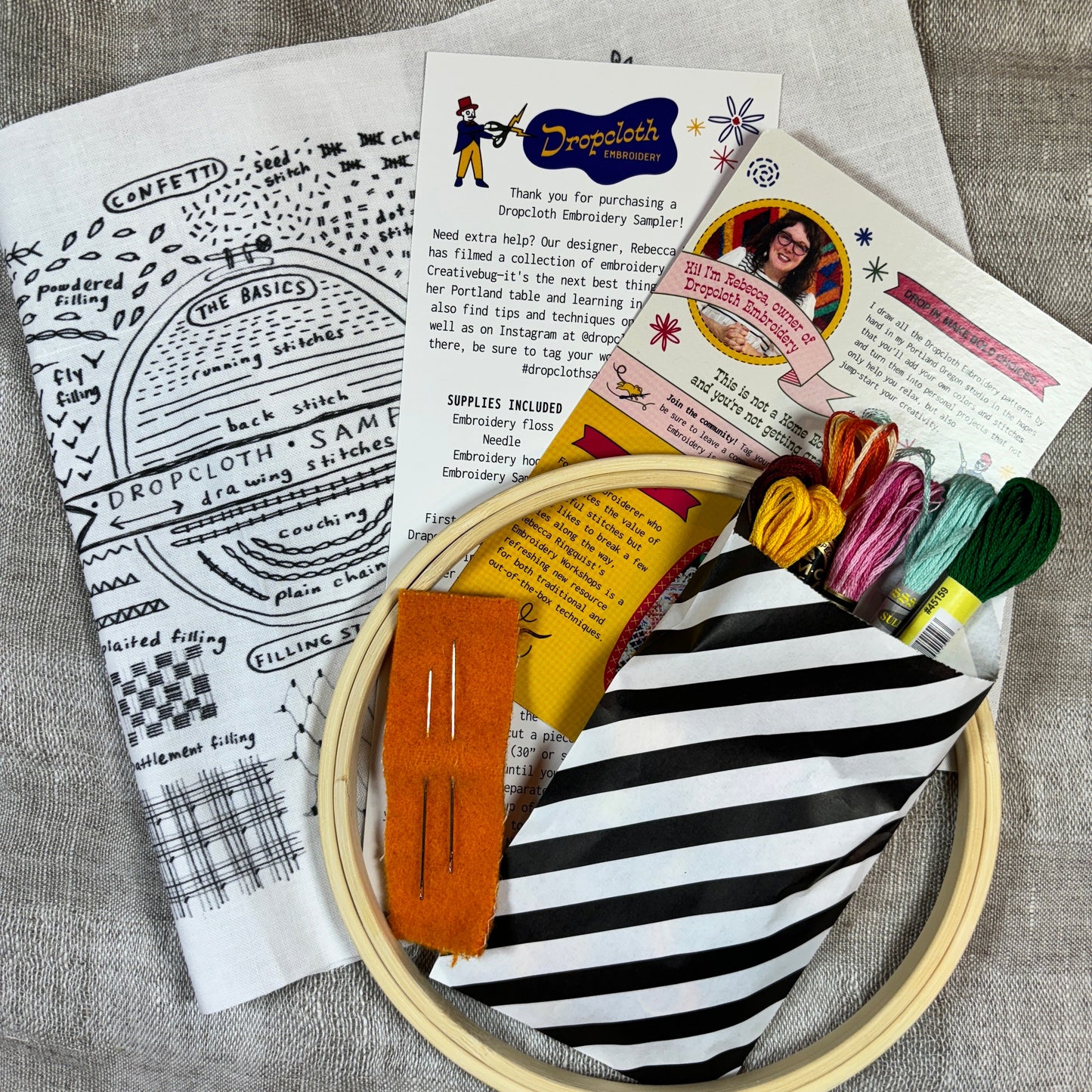 Drawing Stitches Embroidery Kit