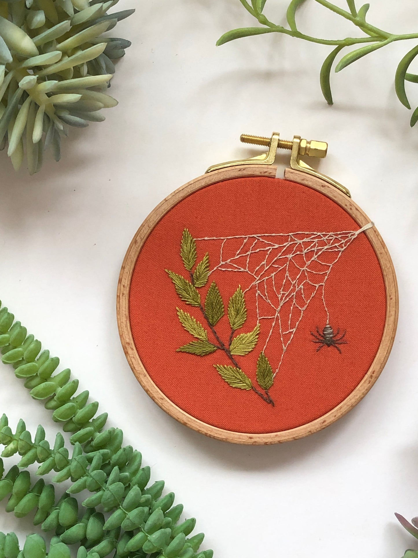 A Spider's Web - Insect Embroidery Kit for Beginners