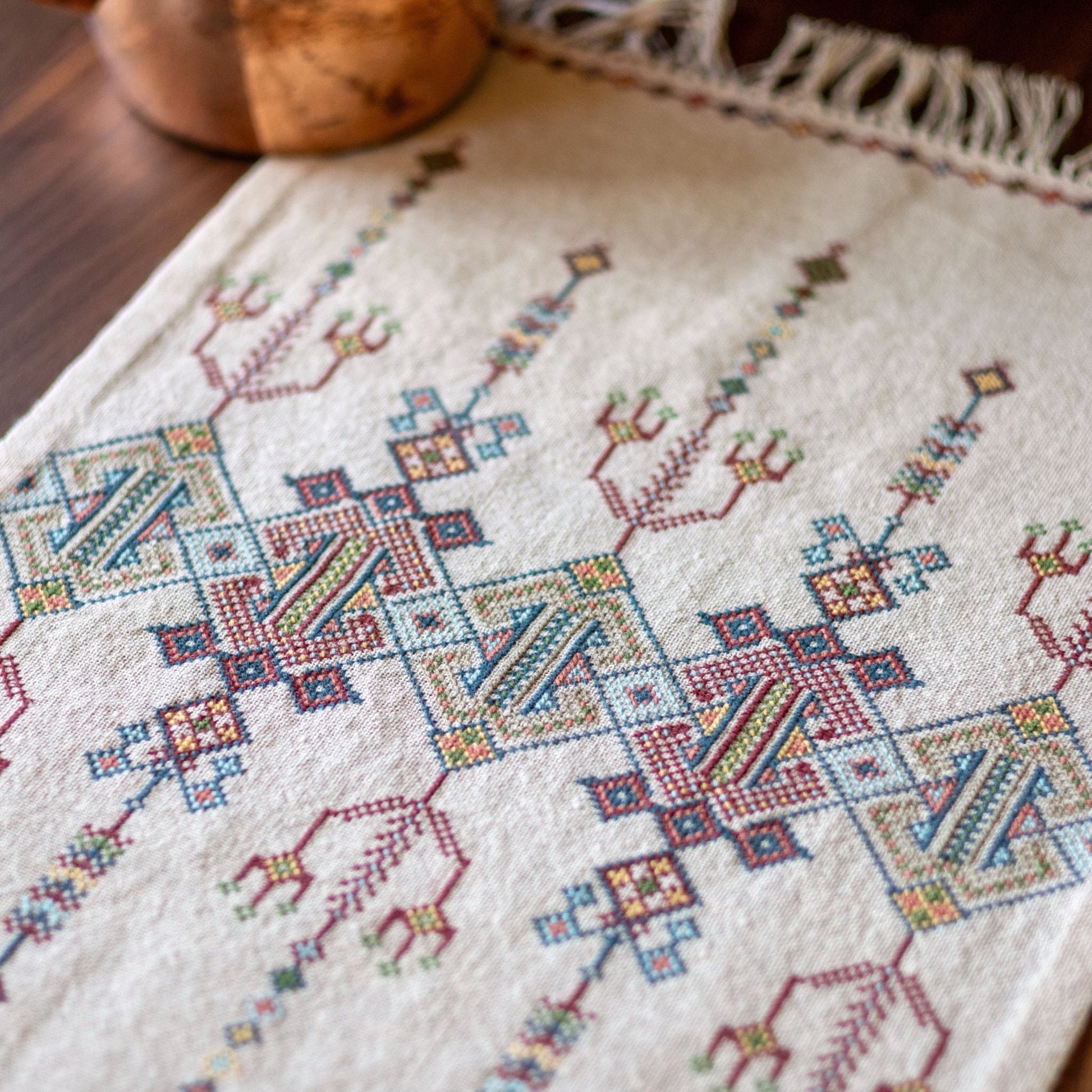 Kolimbari Diamonds cross stitch folk embroidery kit - Kit from Avlea Folk Embroidery