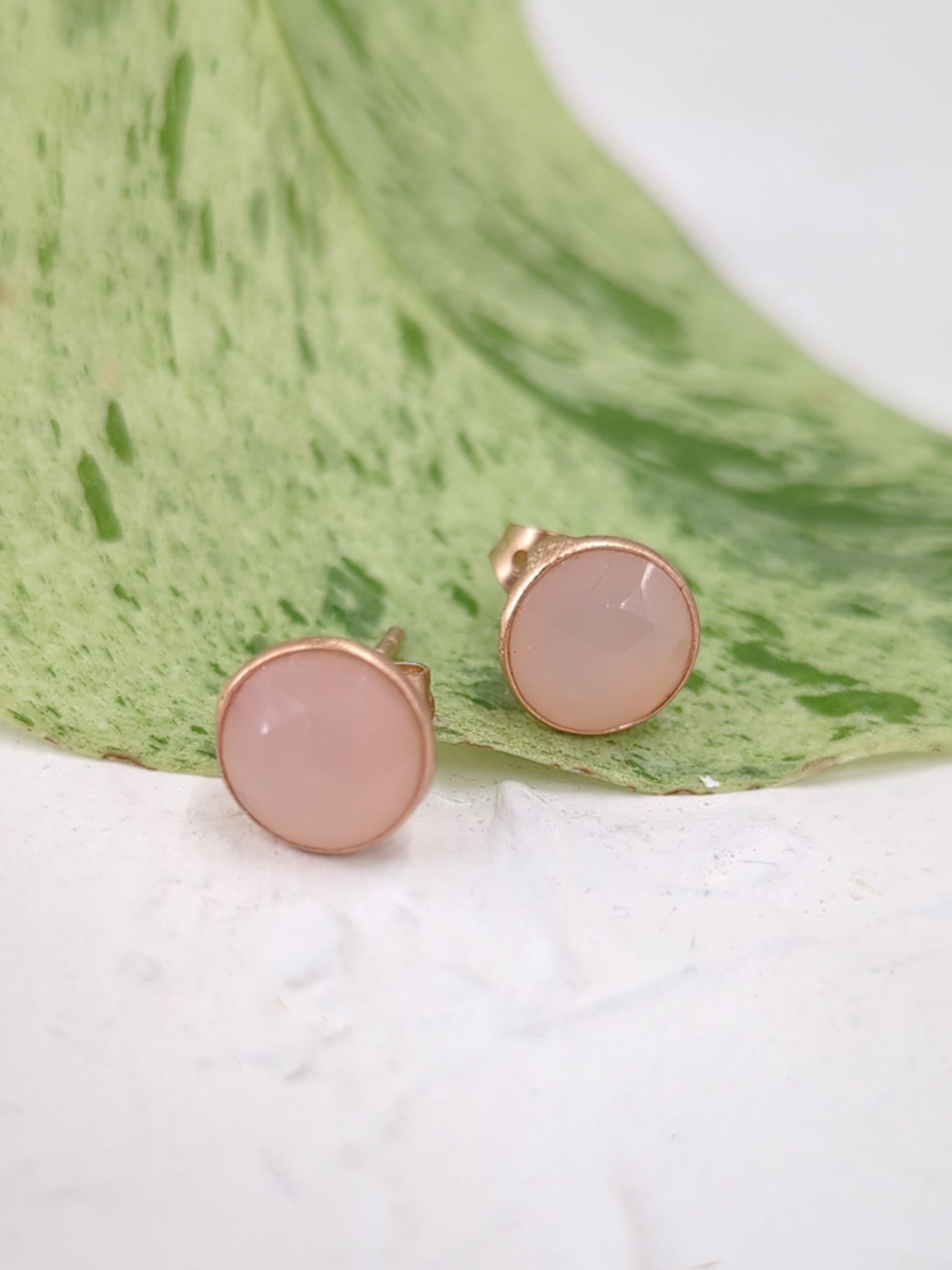 Pebble Stud Earrings - Rose Gold - Earrings from Ash & Rose
