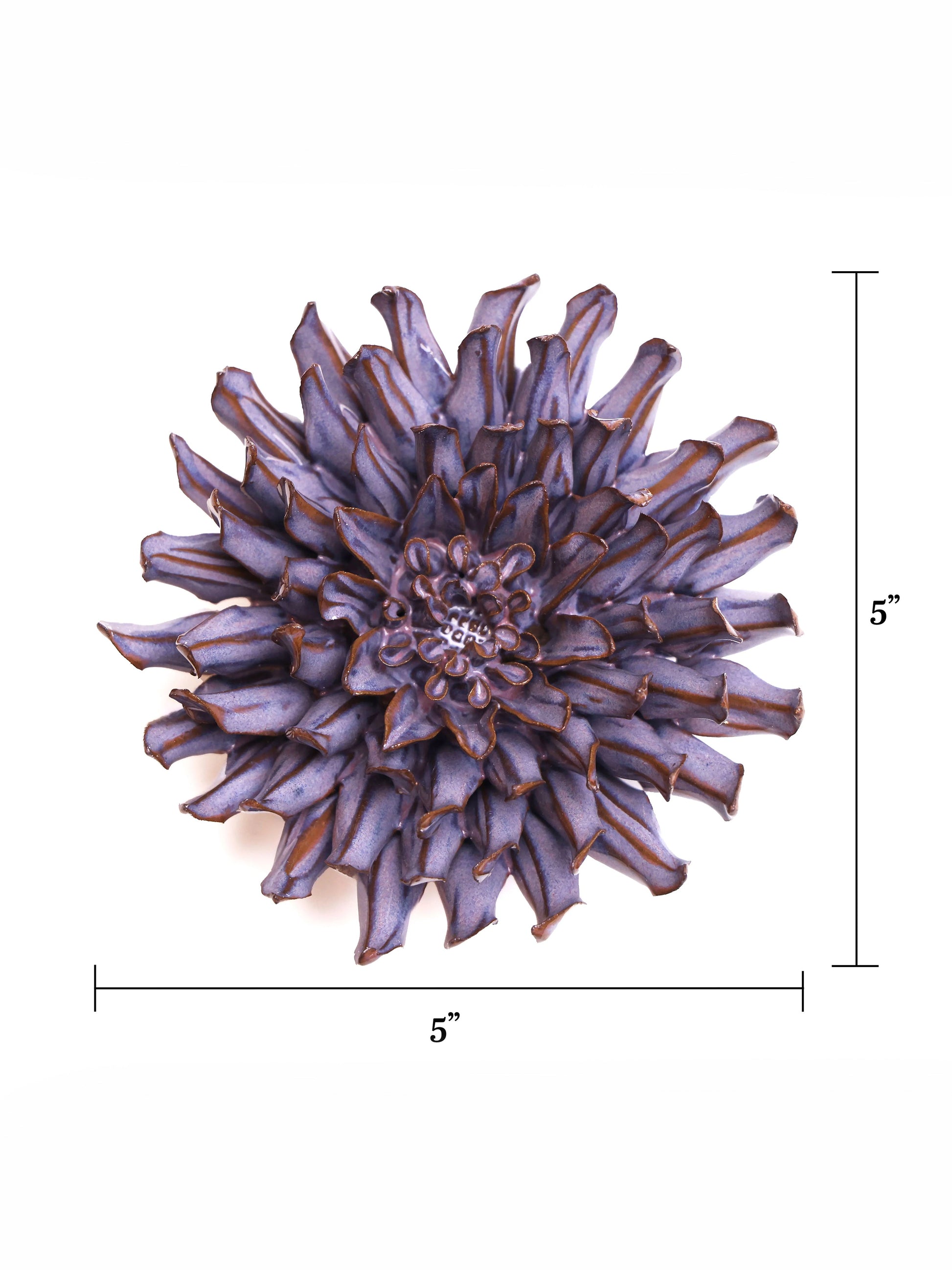 Ceramic Purple Dahlia - Sculpture from Ash & Rose