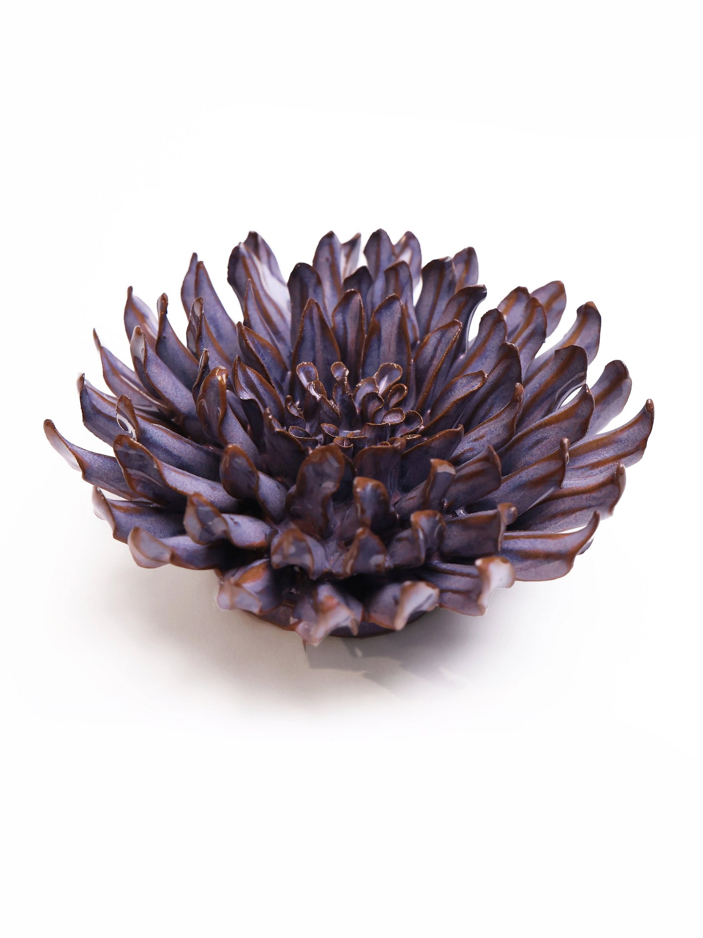 Ceramic Purple Dahlia - Sculpture from Ash & Rose