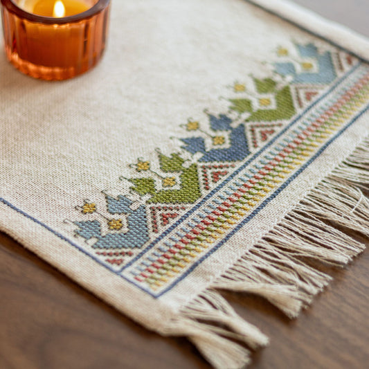 Little Baskets cross stitch folk embroidery kit - PDF pattern from Avlea Folk Embroidery