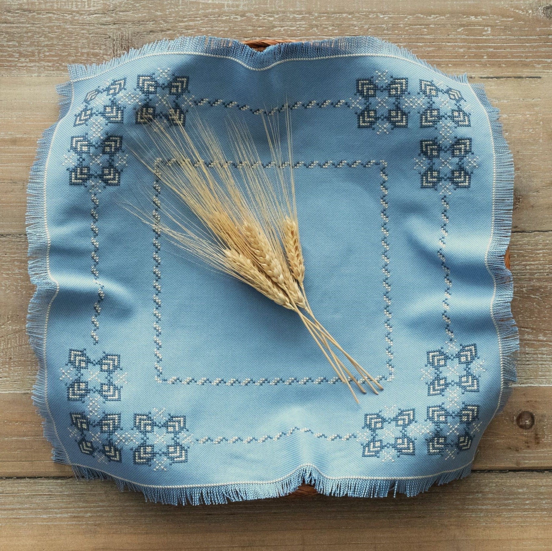 Luminita cross stitch folk embroidery kit - Kit from Avlea Folk Embroidery