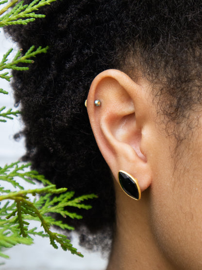 Mila Leaf Earrings - Gold - Earrings from Ash & Rose