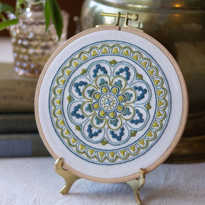 Myra Medallion embroidery hoop kit - Kit from Avlea Folk Embroidery