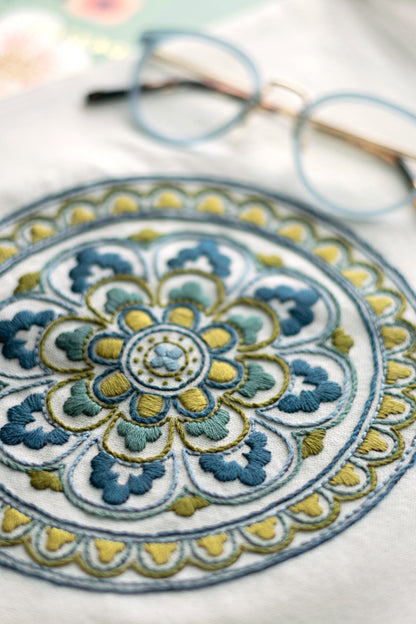 Avlea Folk Embroidery workbag--Myra Medallion - Kit from Avlea Folk Embroidery