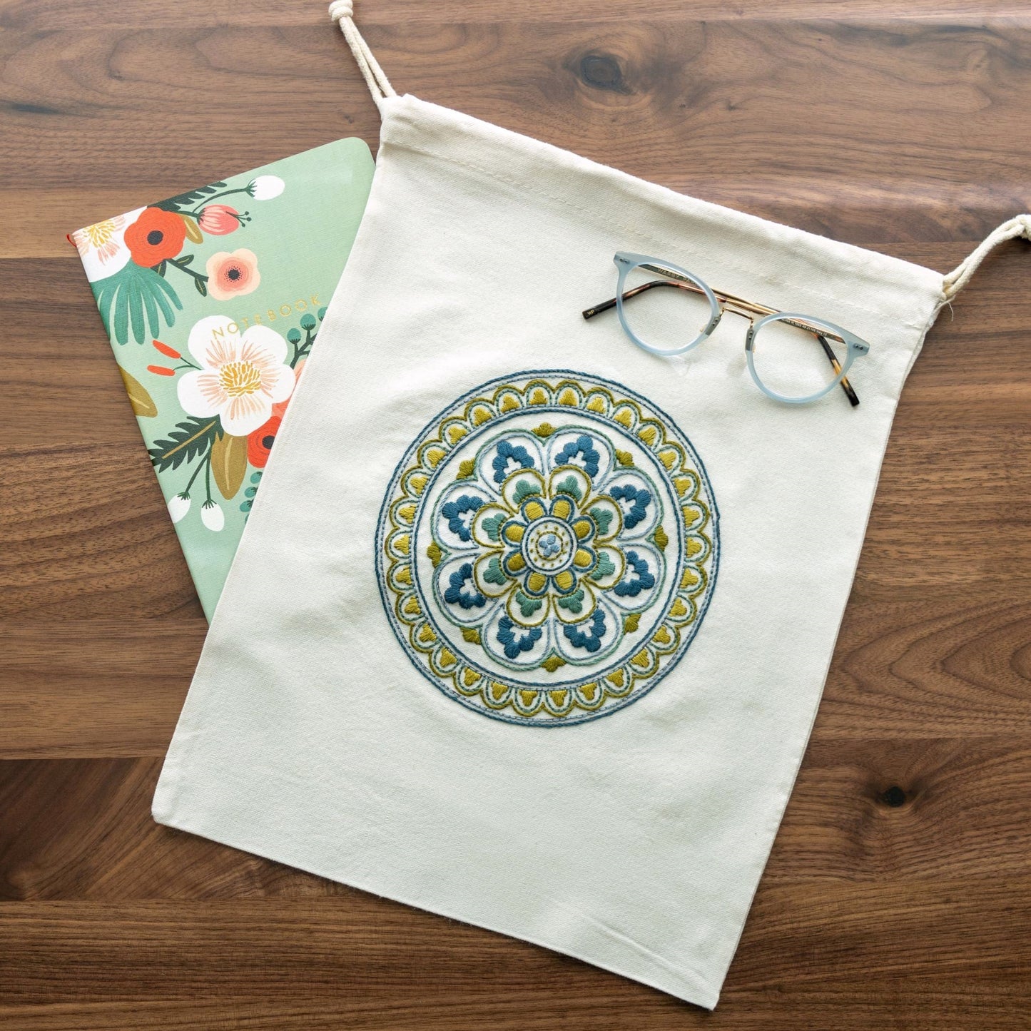 Avlea Folk Embroidery workbag--Myra Medallion - Kit from Avlea Folk Embroidery