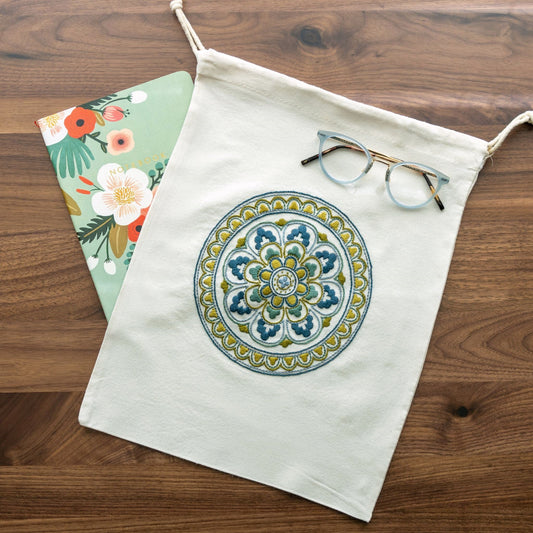 Avlea Folk Embroidery workbag--Myra Medallion - Kit from Avlea Folk Embroidery