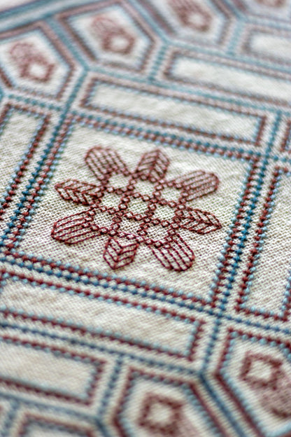 Oak Park Diamonds cross stitch folk embroidery kit