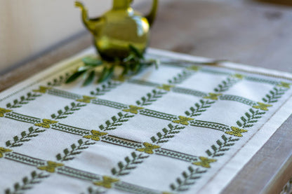 Olive Branch cross stitch folk embroidery kit