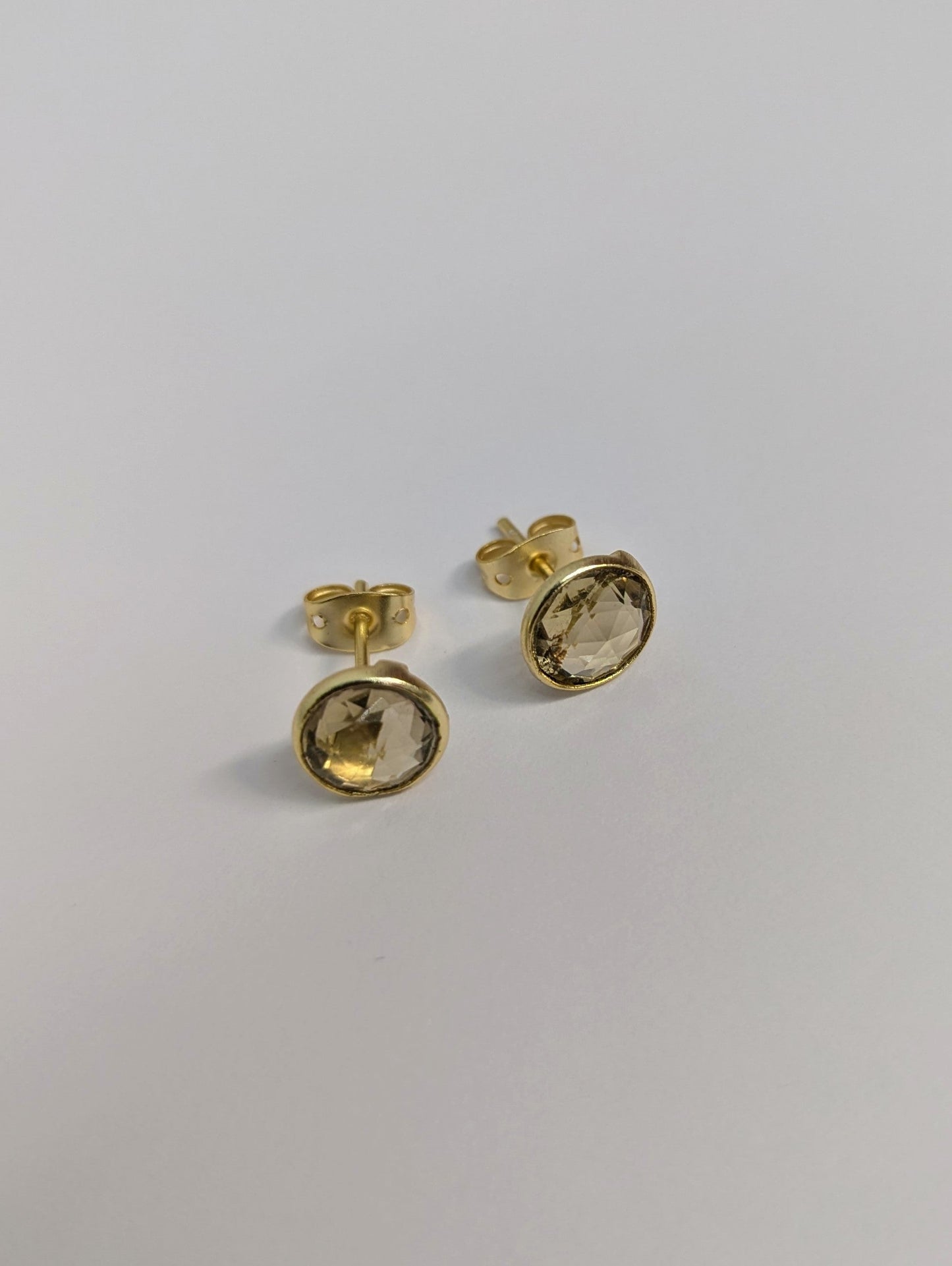 Pebble Stud Earrings - Gold - Earrings from Ash & Rose