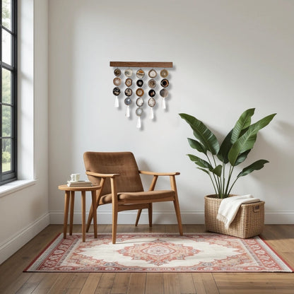 24-Inch Umber Uma Agate Wall Hanging