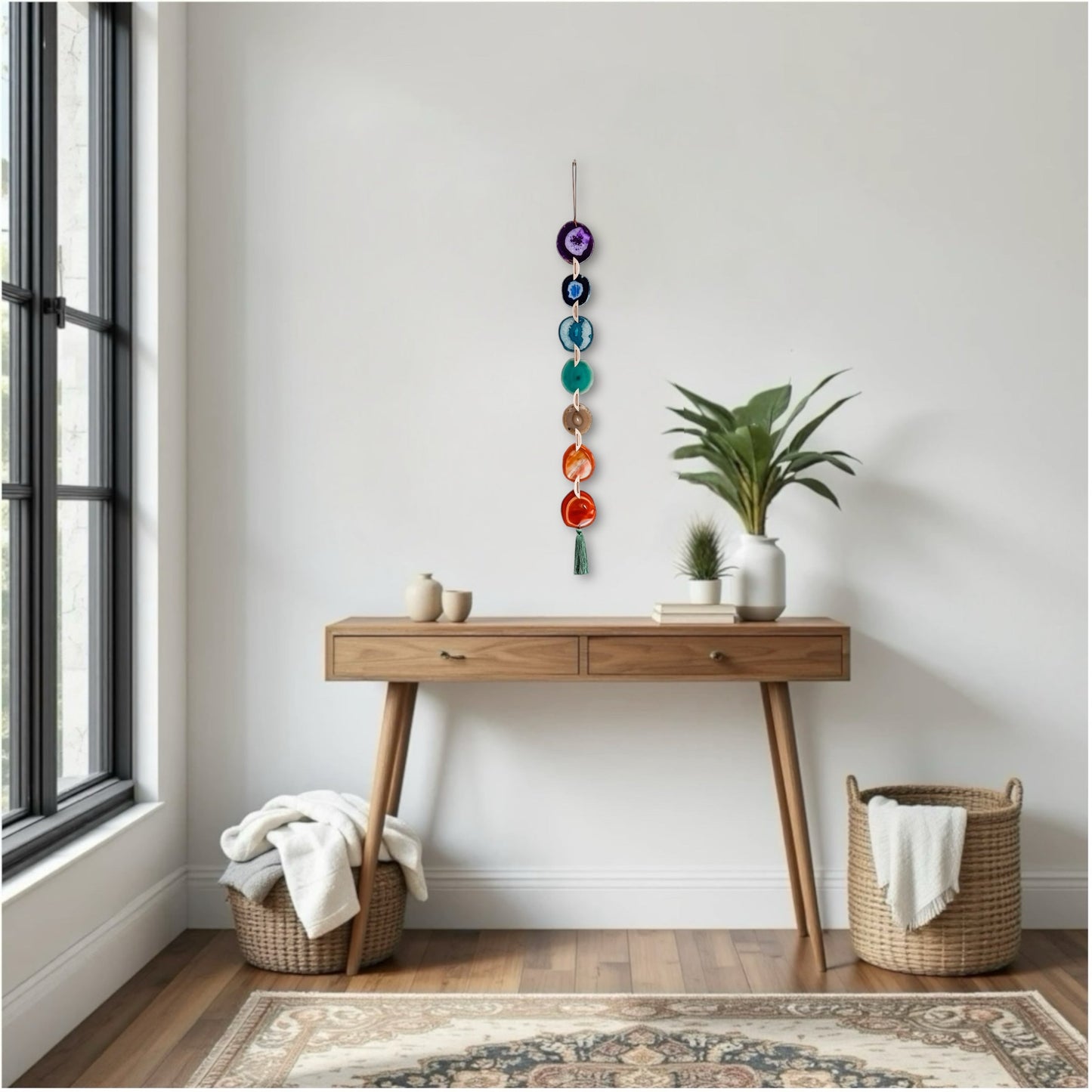 Chakra Agate Wall Hanging