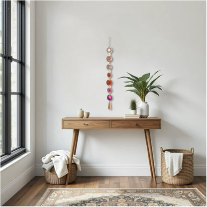 Sunset Ombre Agate Wall Hanging