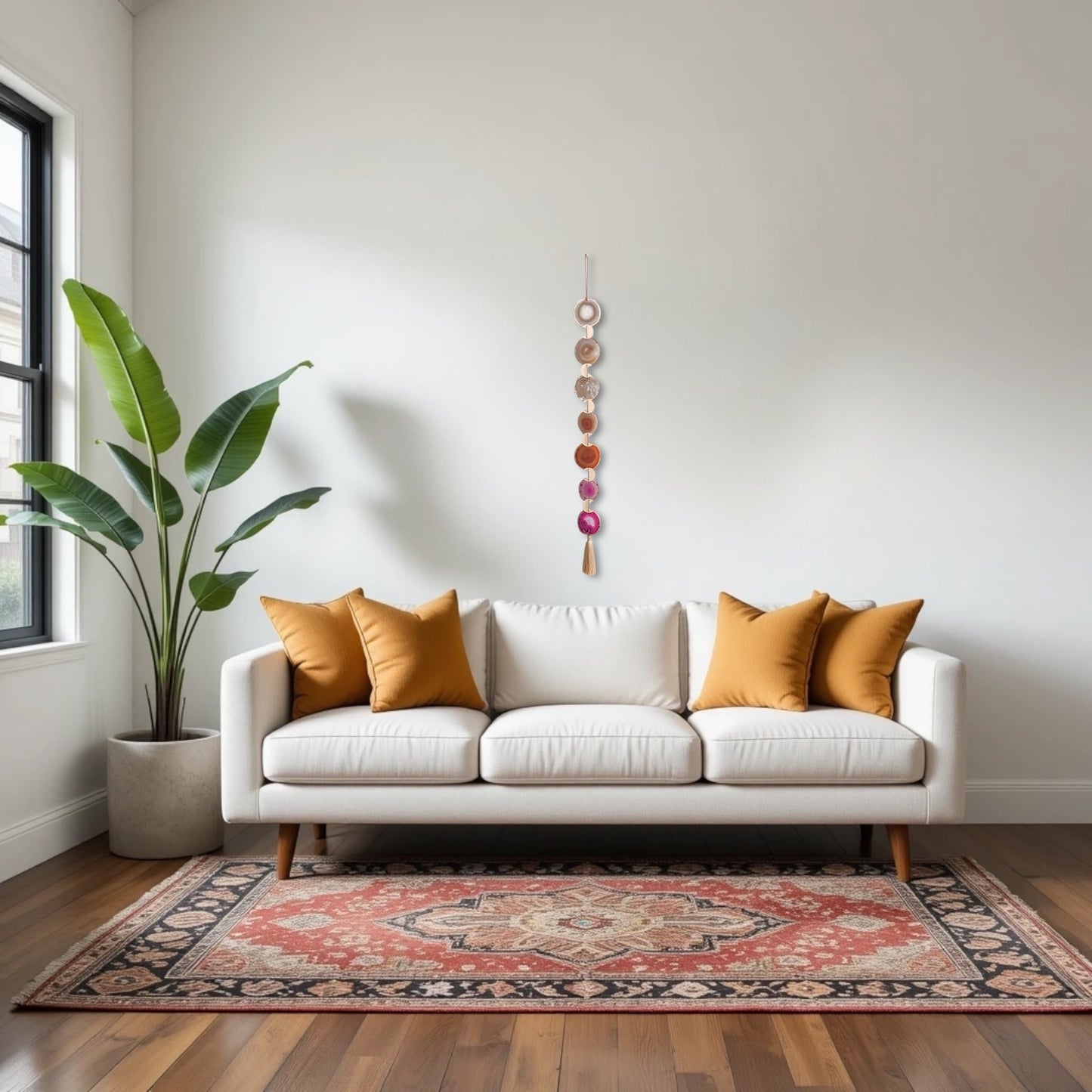 Sunset Ombre Agate Wall Hanging