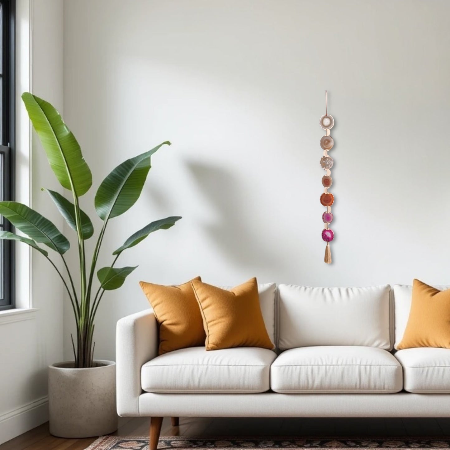 Sunset Ombre Agate Wall Hanging