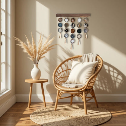 24-Inch Umber Uma Agate Wall Hanging