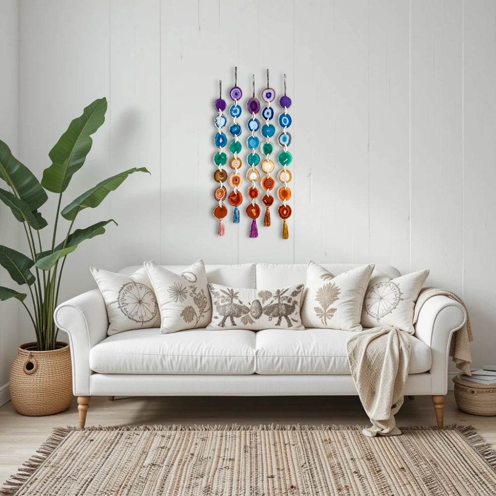 Chakra Agate Wall Hanging