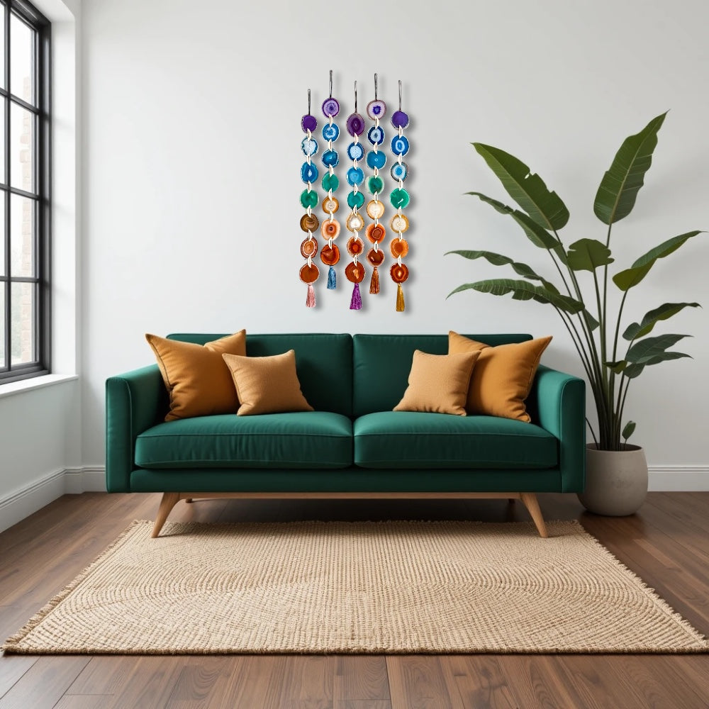 Chakra Agate Wall Hanging