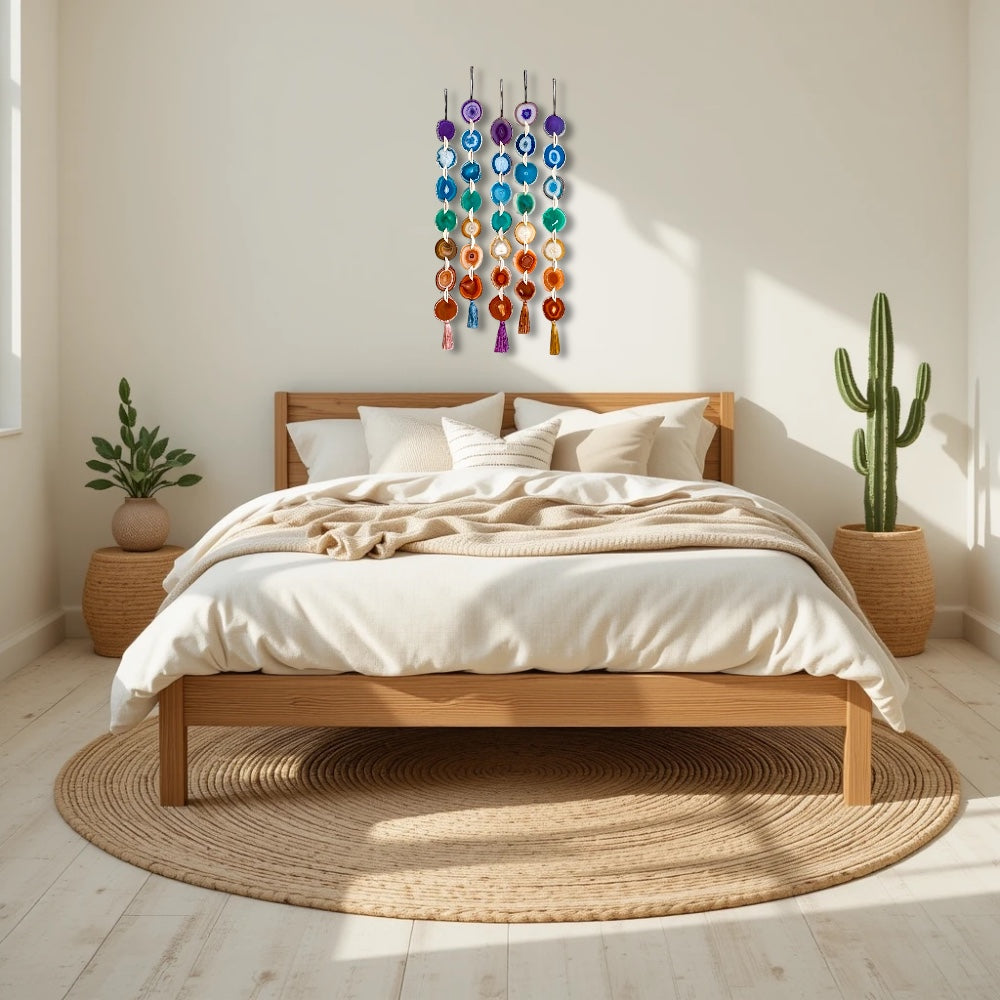 Chakra Agate Wall Hanging