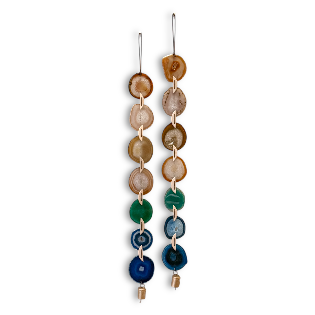 Natural Agate x Bell Garland Wall Hanging