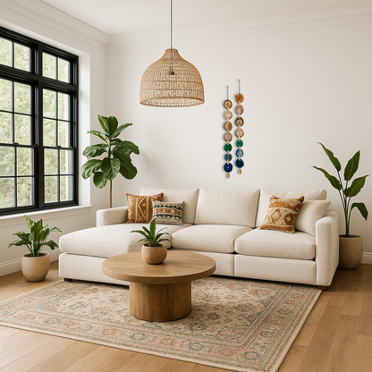 Natural Agate x Bell Garland Wall Hanging