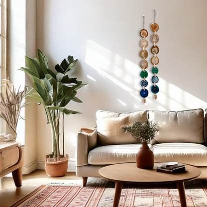 Natural Agate x Bell Garland Wall Hanging