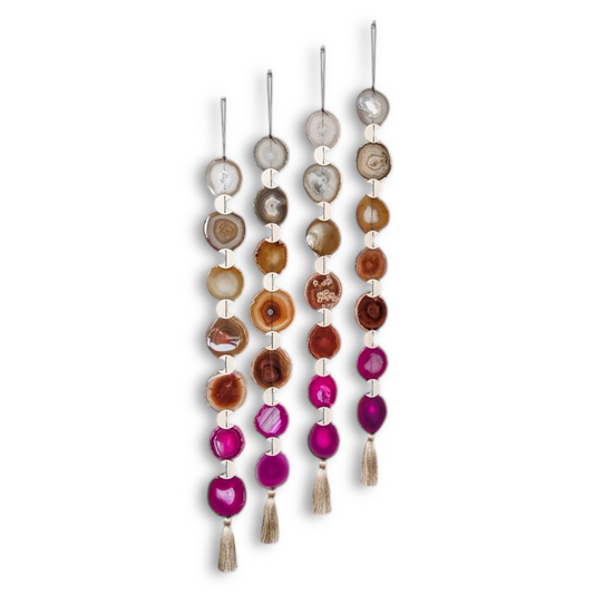 Sunset Ombre Agate Wall Hanging