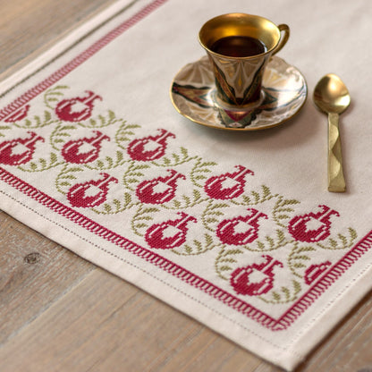 Pomegranate cross stitch folk embroidery kit