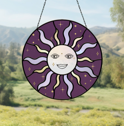 Sacred Sun Stained Glass Pattern
