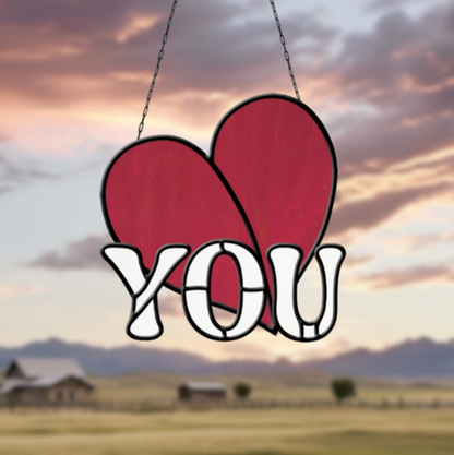 Heart You Stained Glass Pattern