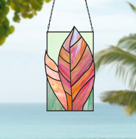 Tropical Stained Glass Plant Pattern - Kealia