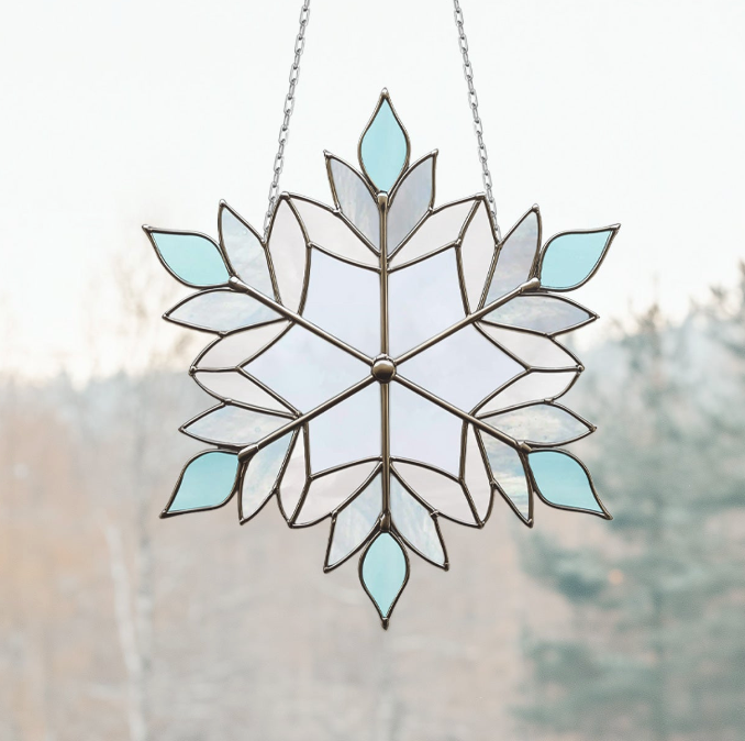 Beautiful Snowflake Stained Glass Pattern
