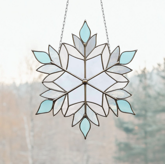 Beautiful Snowflake Stained Glass Pattern