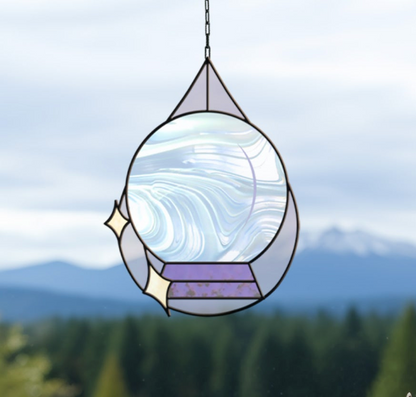Crystal Ball Stained Glass Pattern Rain Drop