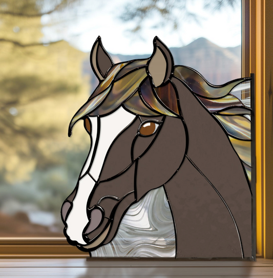 Horse Stained Glass Pattern
