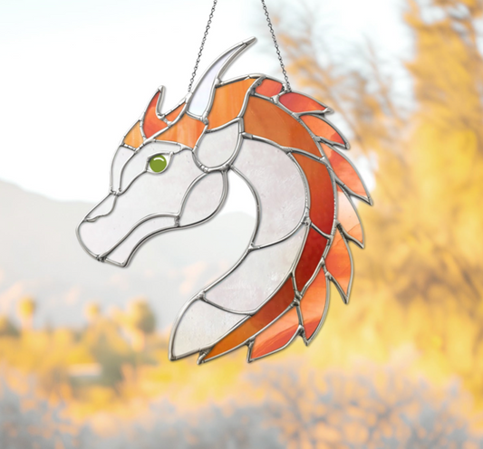 Dragon Stained Glass Pattern