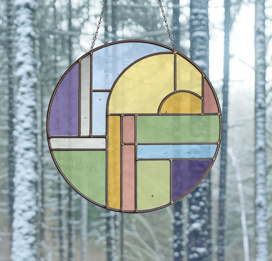 Groovy Round Stained Glass Pattern