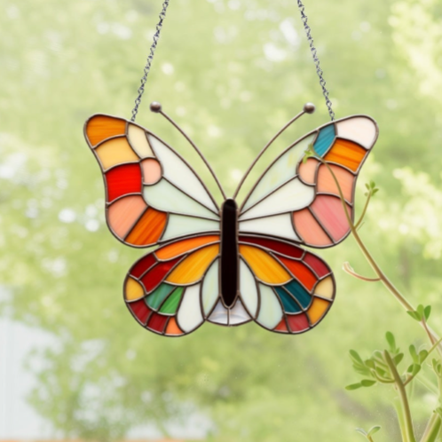 Groovy Stained Glass Butterfly Pattern