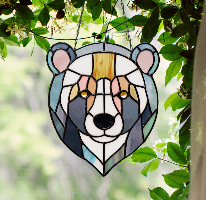 Sweet Bear Stained Glass Pattern