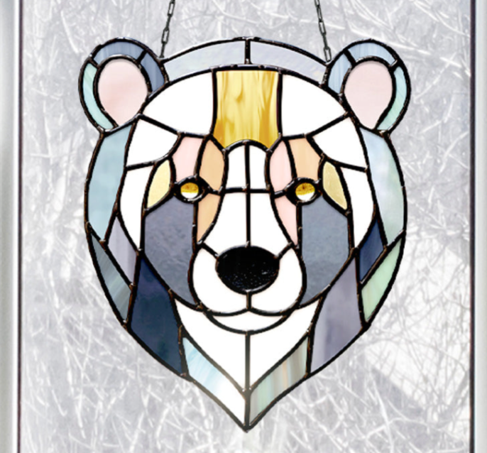 Sweet Bear Stained Glass Pattern