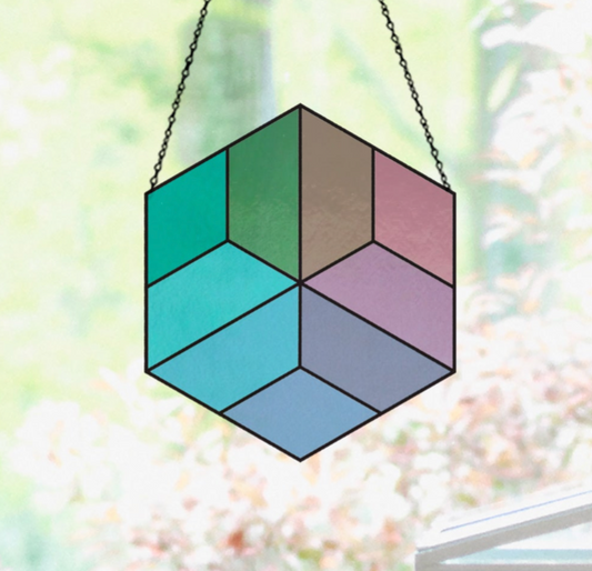 Easy Hexagon Beginner Stained Glass Pattern